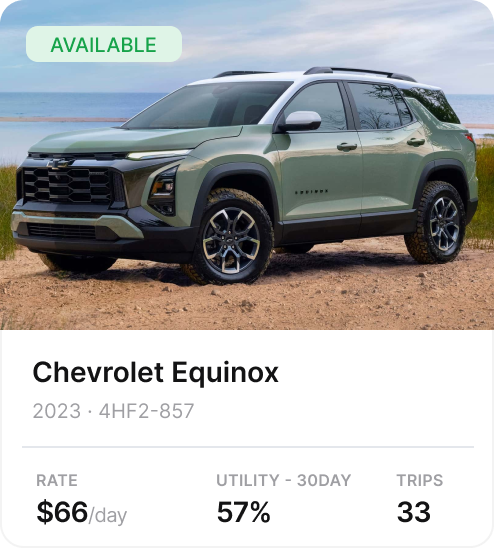 Chevrolet Equinox vehicle card